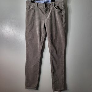Tommy Hilfiger Women's Pants Size 6 Corduroy Gray Cotton Blend